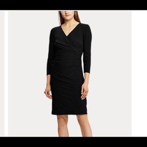 Lauren Ralph Lauren NWT Three-Quarter-Sleeve Dress Black